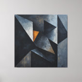 Dramatic Geometric Composition キャンバスプリント (正面)
