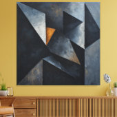 Dramatic Geometric Composition キャンバスプリント (インサイチュ (リビング))