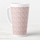 Dramatic Rose Gold Hearts Large Latte Mug カフェラテマグ (左アングル)