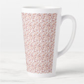 Dramatic Rose Gold Hearts Large Latte Mug カフェラテマグ (右)