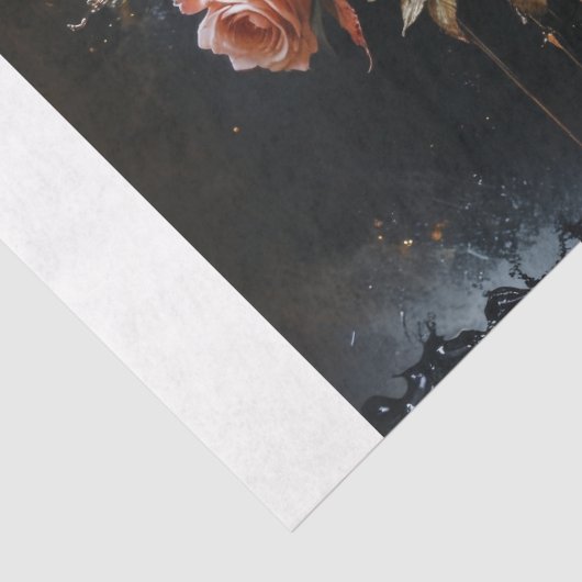 Dramatic Roses in Bloom Decoupage 薄葉紙 (詳細)