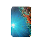 Dramatic Underwater Sunburst Art バスマット (正面縦)