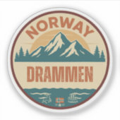 Drammen, Norge Norway シール (正面)