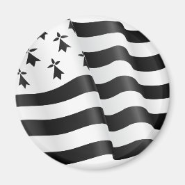 Drapeauのブルターニュ語(ブルターニュの旗) マグネット