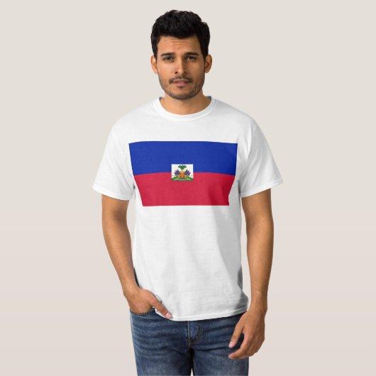 Drapeauのd'Haïti -ハイチの旗 Tシャツ (正面フル)