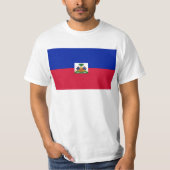 Drapeauのd'Haïti -ハイチの旗 Tシャツ (正面)