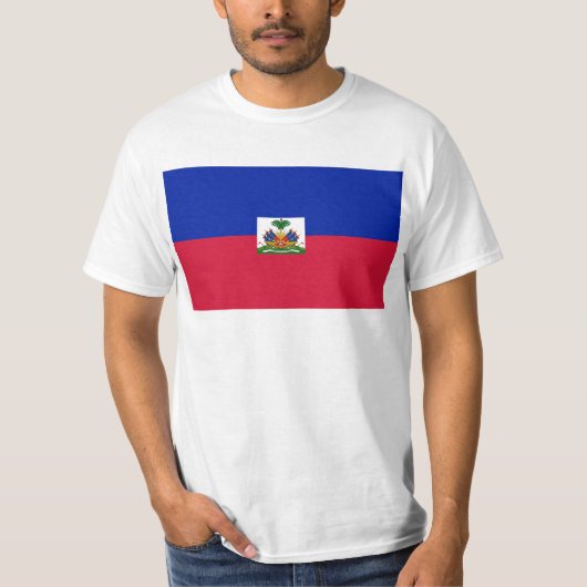 Drapeauのd'Haïti -ハイチの旗 Tシャツ (正面)
