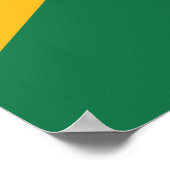 Drapeau Afrique du Sud ポスター (角)