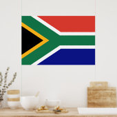 Drapeau Afrique du Sud ポスター (キッチン)