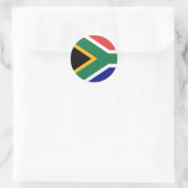 Drapeau Afrique du Sud ラウンドシール (バッグ)