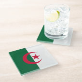 Drapeau Algérie ガラスコースター (アングル)