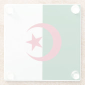 Drapeau Algérie ガラスコースター (裏面)