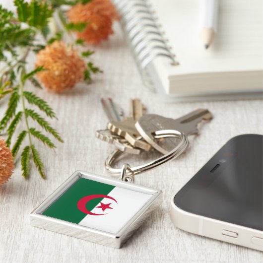 Drapeau Algérie キーホルダー (側面)