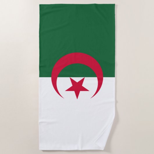 Drapeau Algérie ビーチタオル (正面)