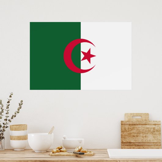 Drapeau Algérie ポスター (キッチン)