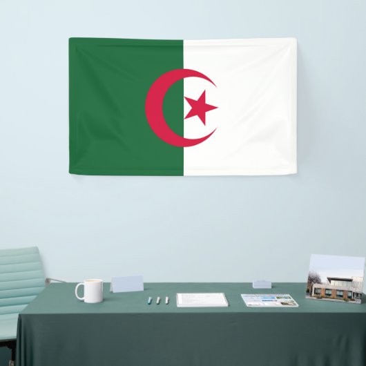 Drapeau Algérie 横断幕 (トレードショー)