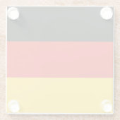 Drapeau Allemagne tricolore ガラスコースター (裏面)