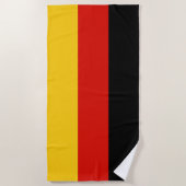 Drapeau Allemagne tricolore ビーチタオル (正面)