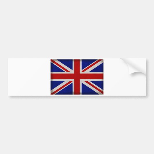 Drapeau Anglais d'Angleterre texturé バンパーステッカー (正面)