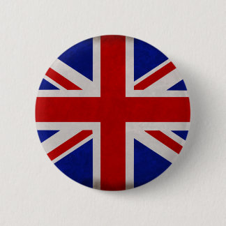 Drapeau Anglais d'Angleterre texturé 缶バッジ