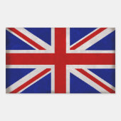 Drapeau Anglais d'Angleterre texturé 長方形シール (正面)