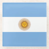 Drapeau Argentine ガラスコースター (正面)