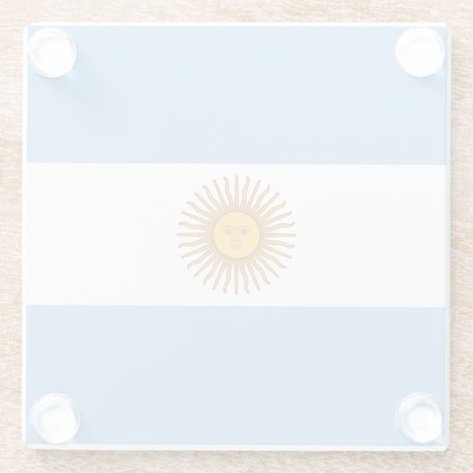 Drapeau Argentine ガラスコースター (裏面)