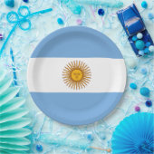 Drapeau Argentine ペーパープレート (パーティー)