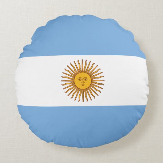 Drapeau Argentine ラウンドクッション (正面)