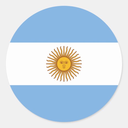 Drapeau Argentine ラウンドシール (正面)