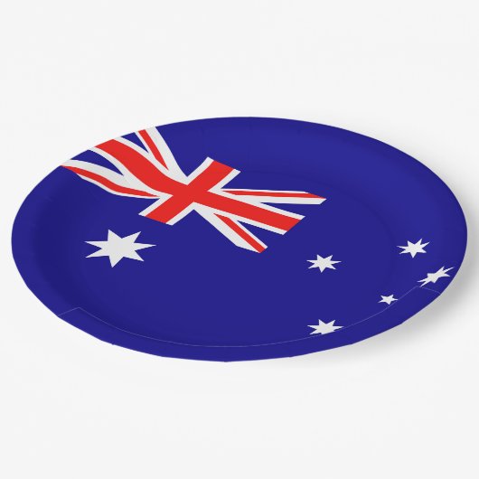 Drapeau Australie ペーパープレート (アングル)