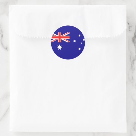 Drapeau Australie ラウンドシール (バッグ)