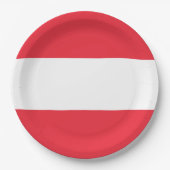 Drapeau Autriche ペーパープレート (正面)