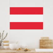 Drapeau Autriche ポスター (キッチン)