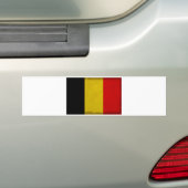 Drapeau Belgique Belge バンパーステッカー (車上)