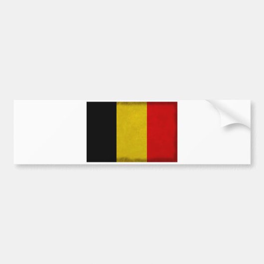 Drapeau Belgique Belge バンパーステッカー (正面)