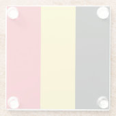 Drapeau Belgique Tricolore ガラスコースター (裏面)