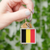 Drapeau Belgique Tricolore キーホルダー (手)