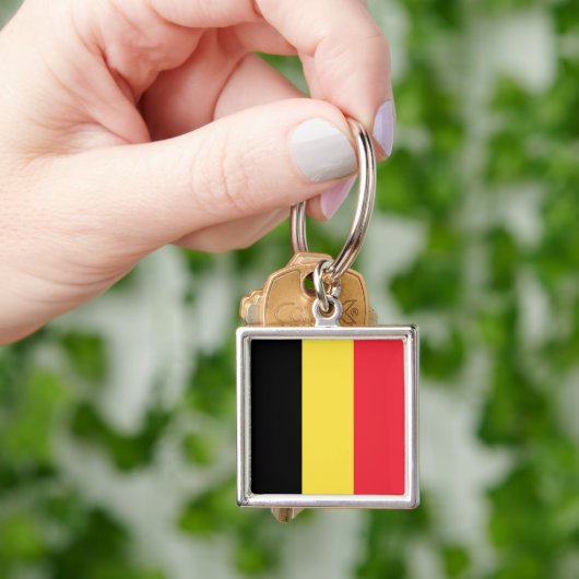 Drapeau Belgique Tricolore キーホルダー (手)