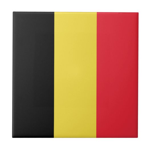 Drapeau Belgique Tricolore タイル (正面)