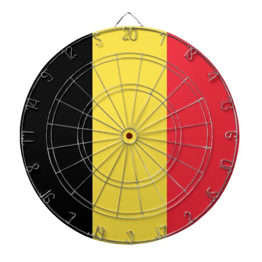 Drapeau Belgique Tricolore ダーツボード (正面)