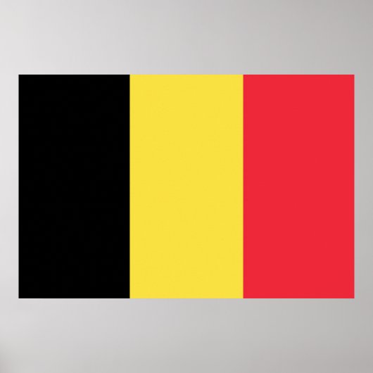Drapeau Belgique Tricolore ポスター (正面)
