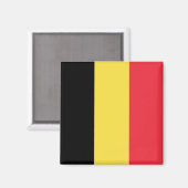 Drapeau Belgique Tricolore マグネット (正面/裏面)