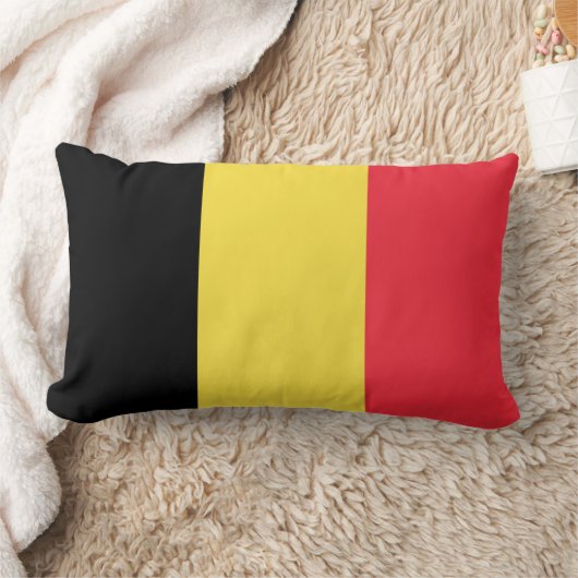 Drapeau Belgique Tricolore ランバークッション (ブランケット)