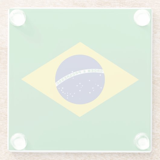 Drapeau Brésil ガラスコースター (裏面)