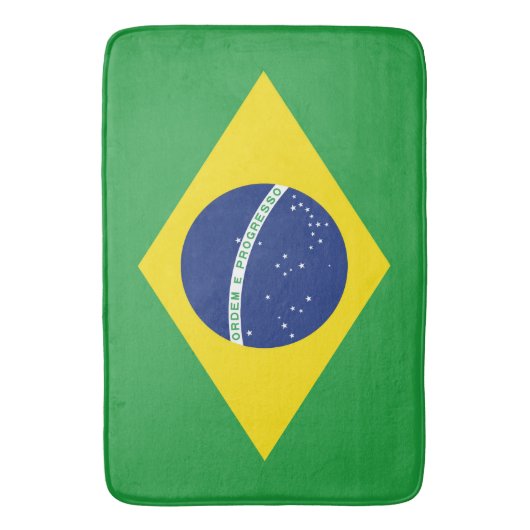 Drapeau Brésil バスマット (正面縦)