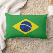 Drapeau Brésil ランバークッション (ブランケット)