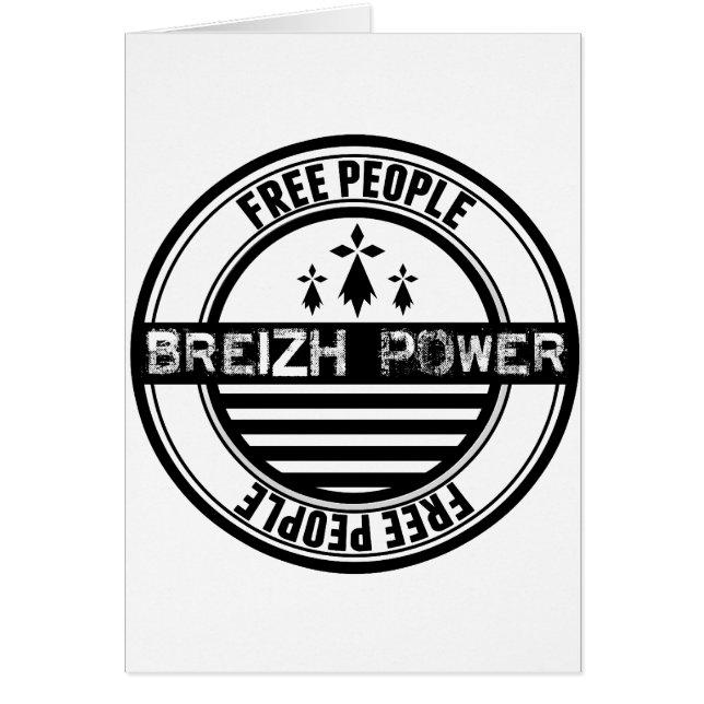 Drapeau Bretagne Breizh free people (正面)