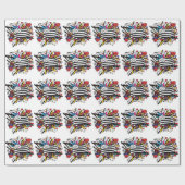 Drapeau Bretagne Breizh graffiti Breton graff ラッピングペーパー (フラット)