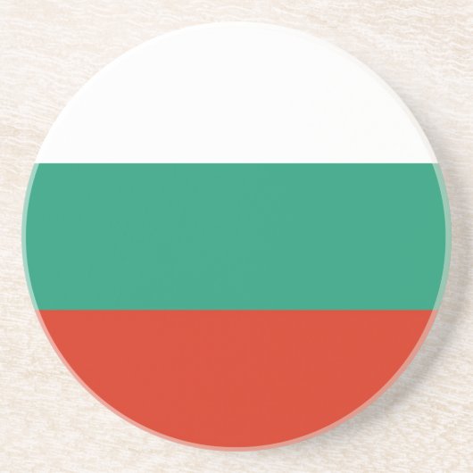 Drapeau Bulgarie tricolore コースター (正面)